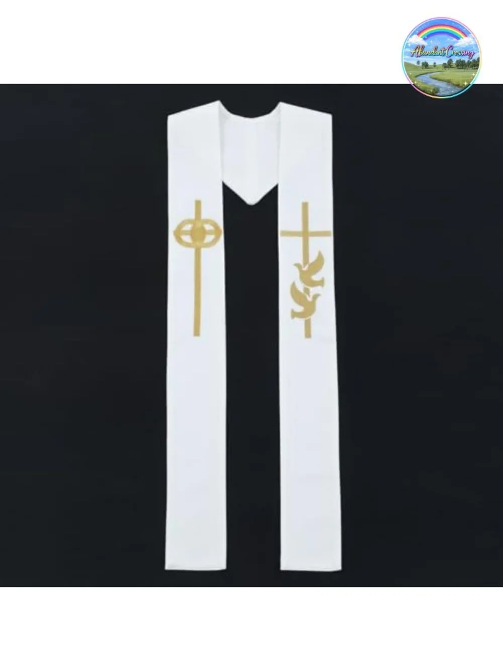 Pastor Wedding Embroidery Stole Cross Bird Chasuble